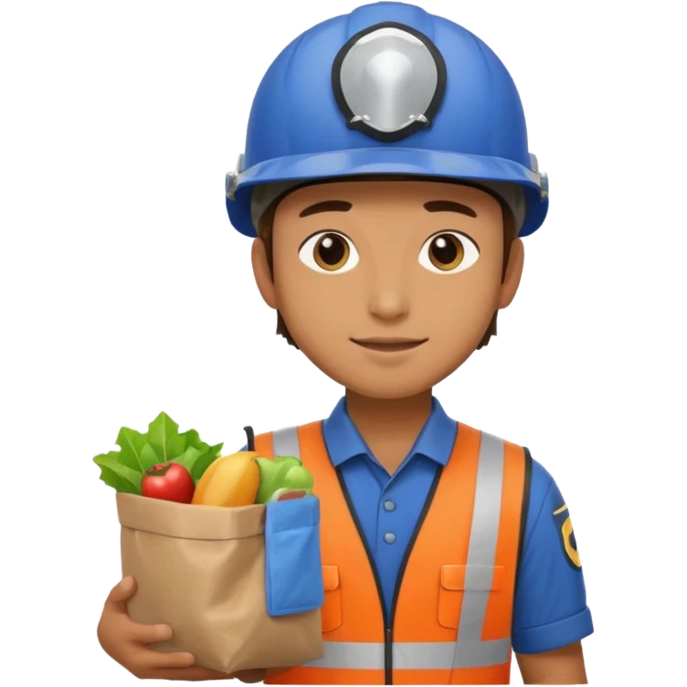 Food Delivery Courier man emoji
