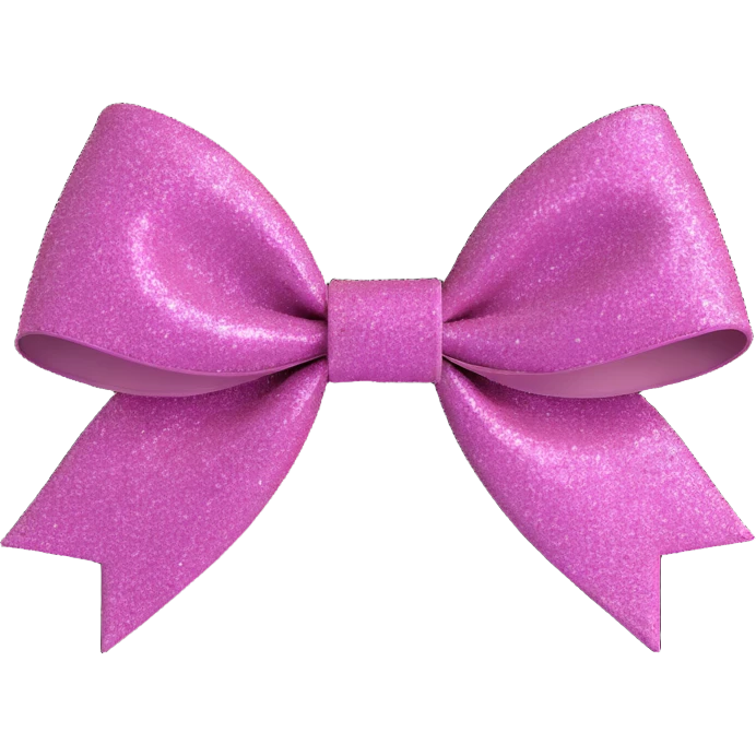 glitter bow emoji