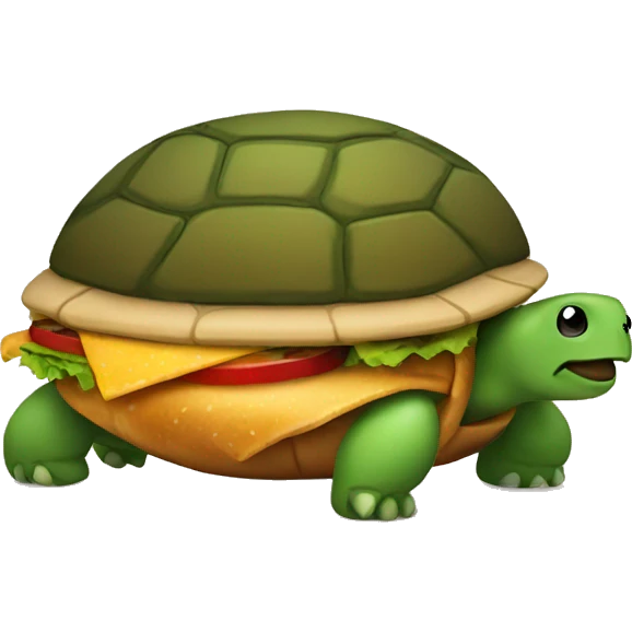 turtle hamburger emoji