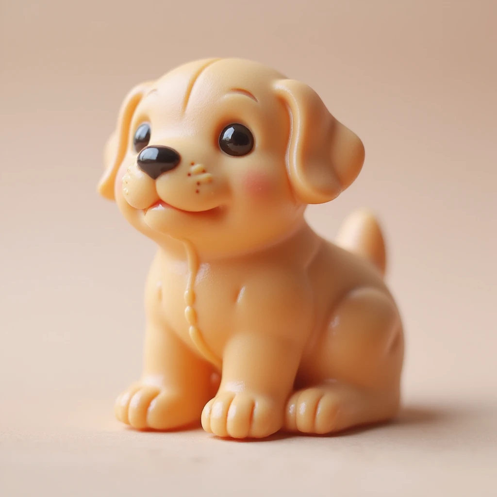 realistic candy shaped like a cute puppy, photorealistic style emoji