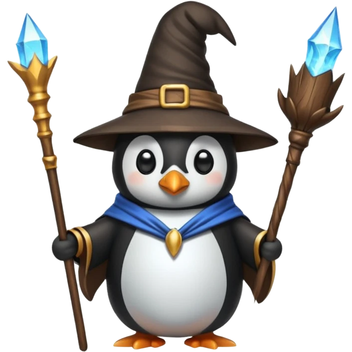 Penguin Wizard emoji