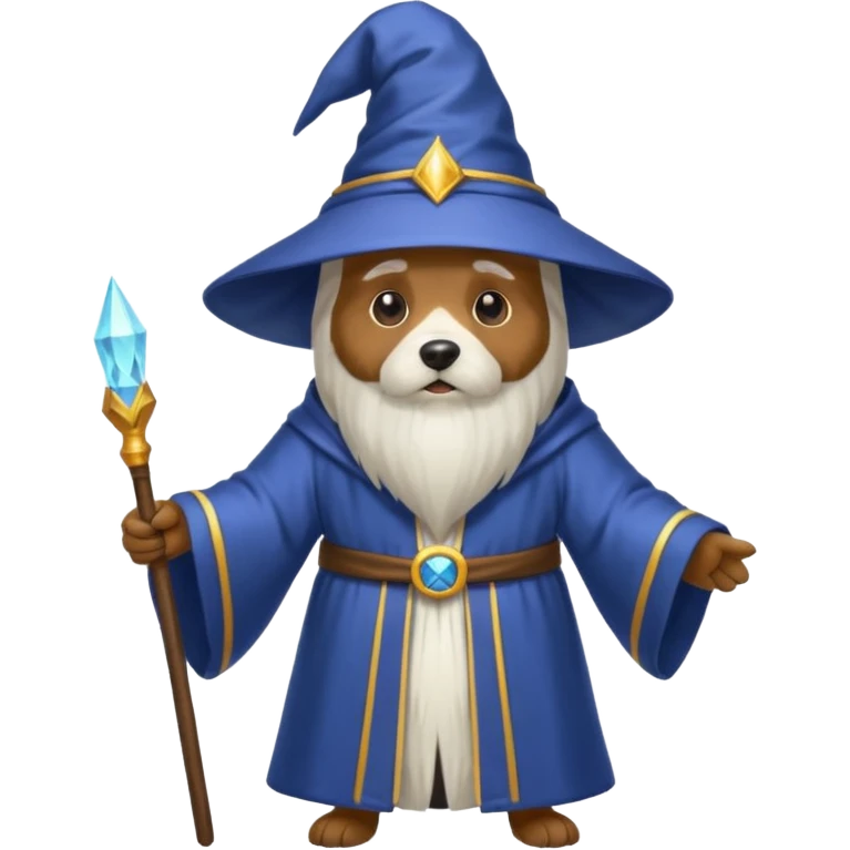 Dog wizard emoji