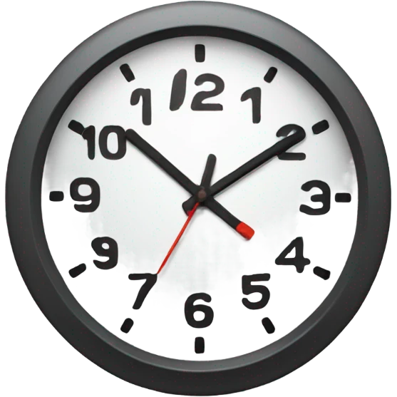 a clock with 5 p0.m emoji
