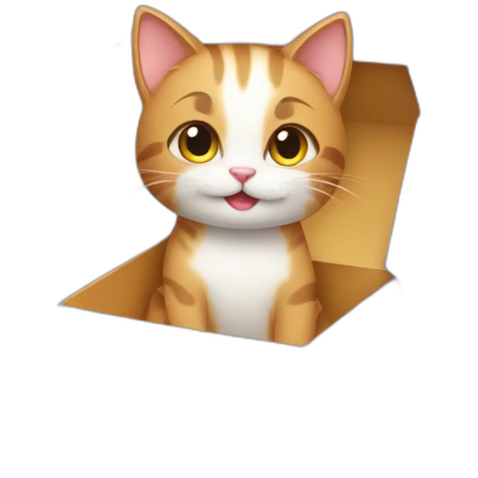 cat in gift box emoji