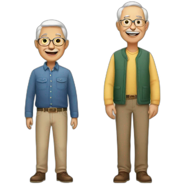 Father son and grandfather  emoji