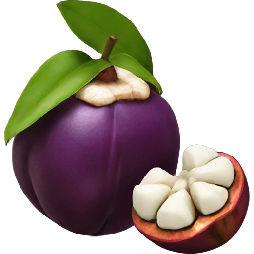 mangosteen  emoji