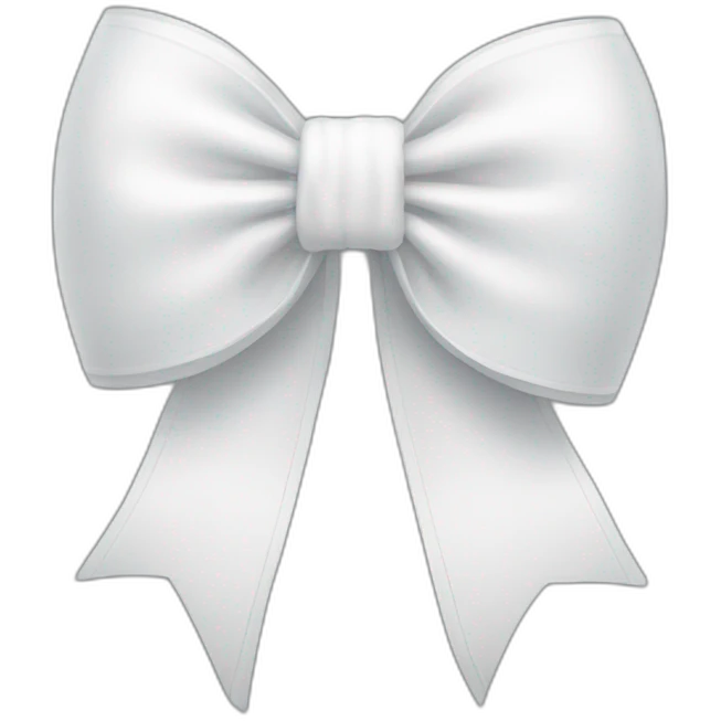 white bow emoji