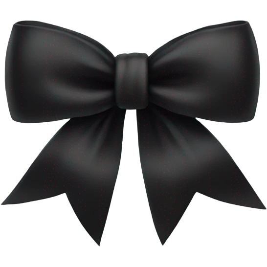 black bow emoji