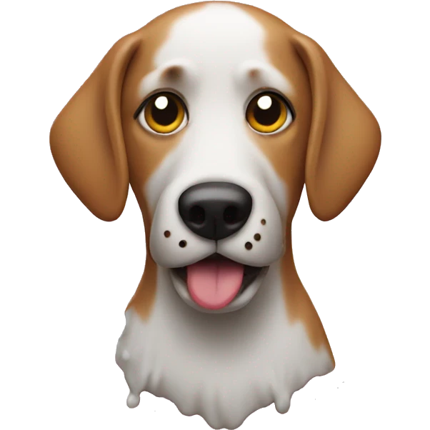 Dog covered in glue  emoji
