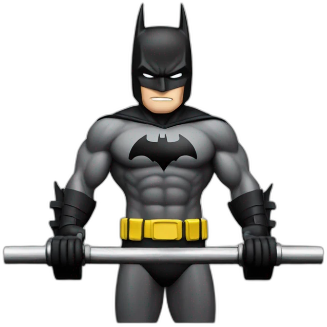 batman working out emoji