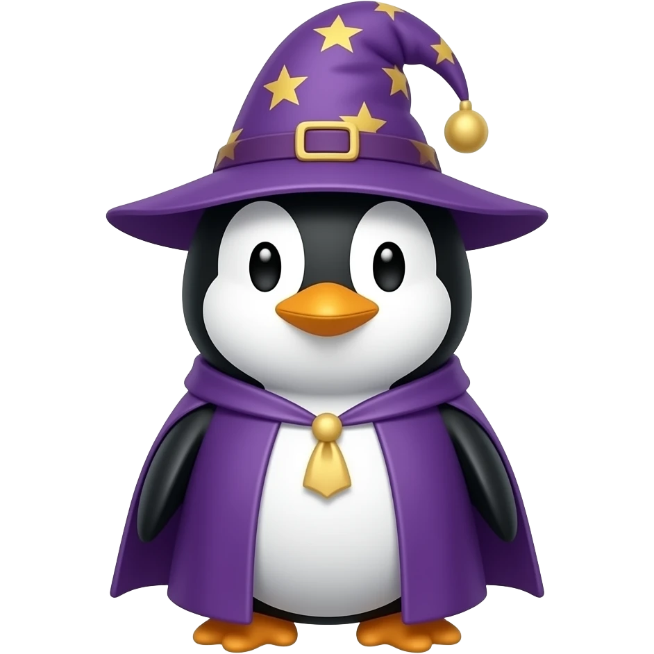 Penguin Wizard emoji