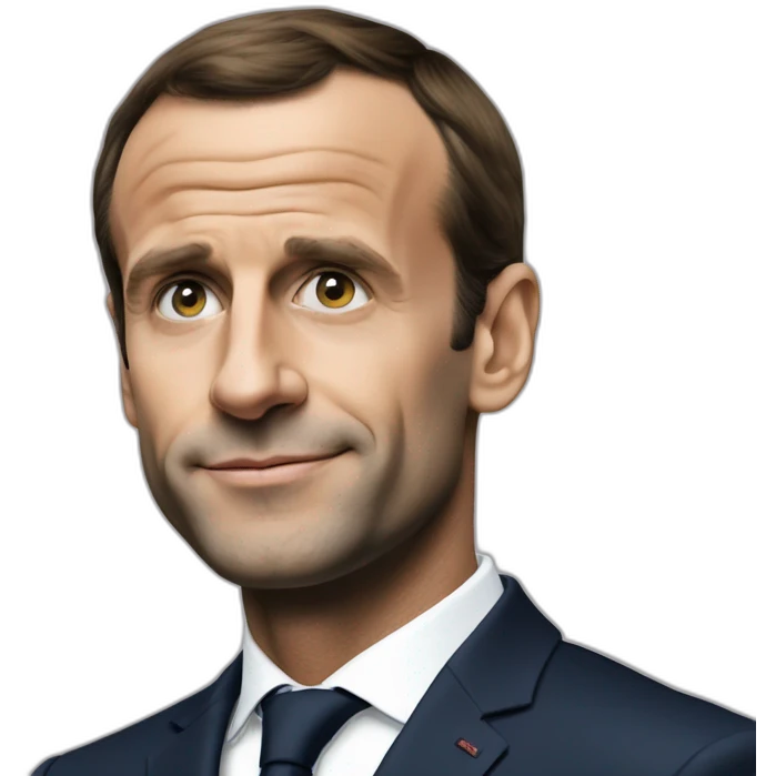 Macron qui boit de la vodka emoji