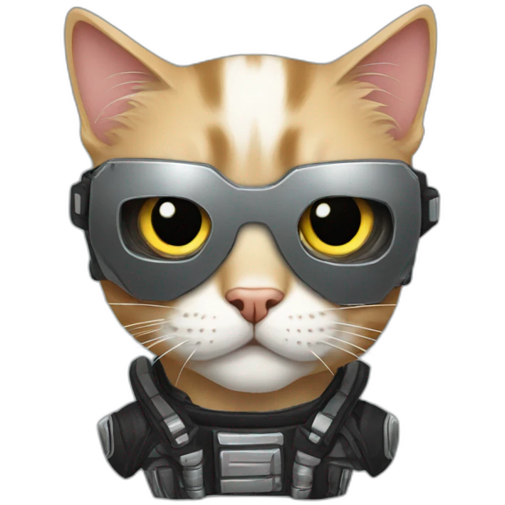 Terminator cat emoji