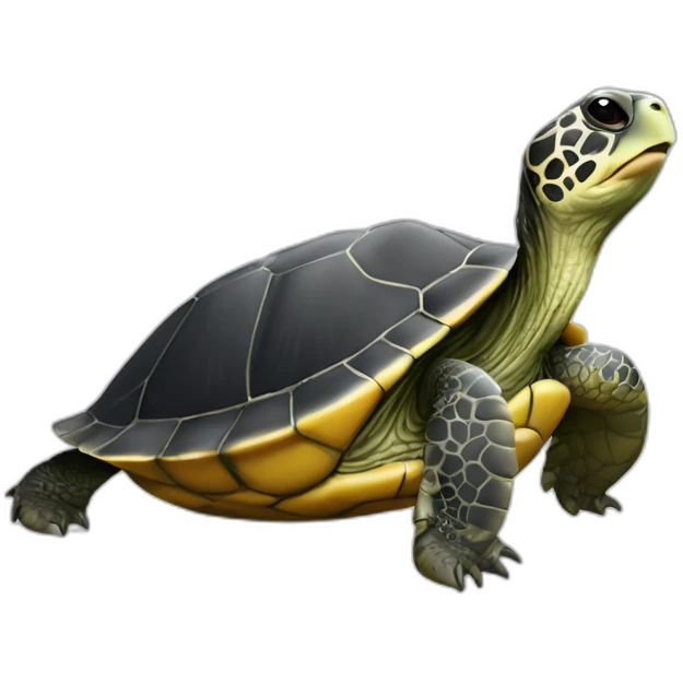 Tortue qui fait bisous pingouin emoji
