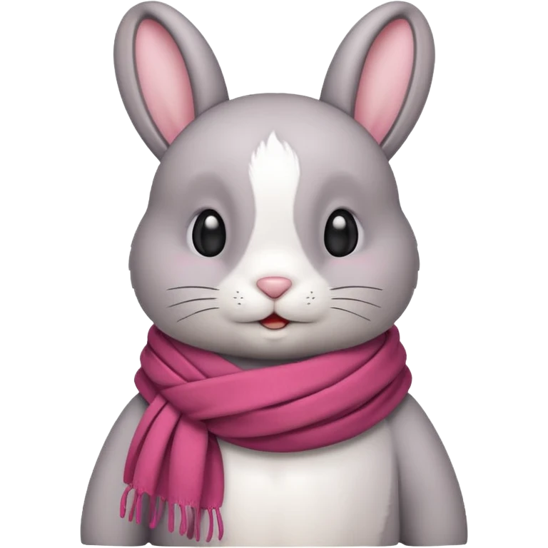 bunny with scarf emoji