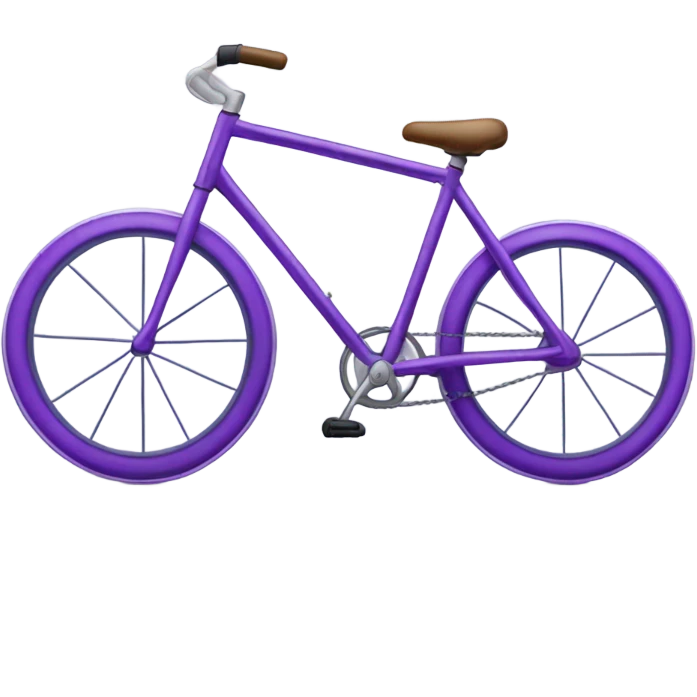 Purple bike emoji