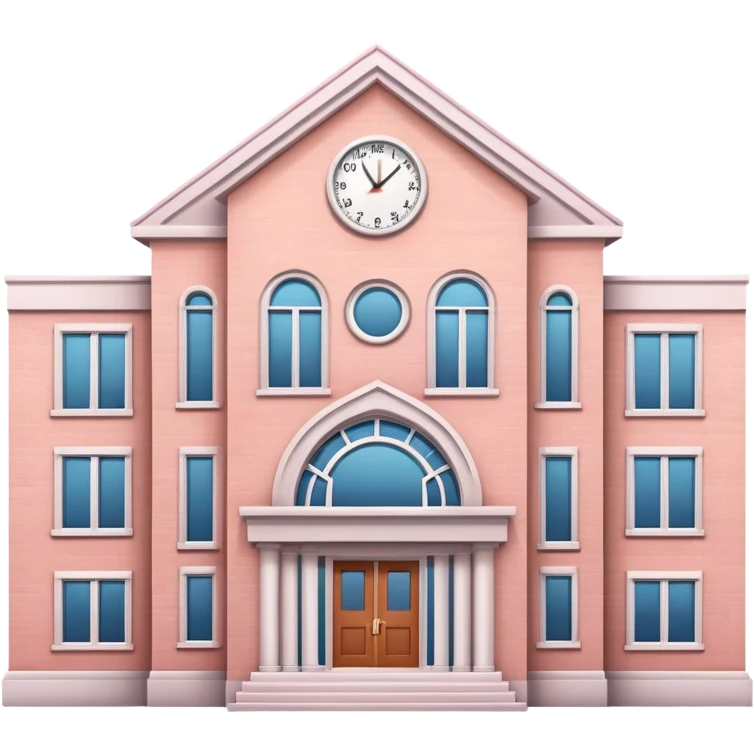 Light pink school emoji