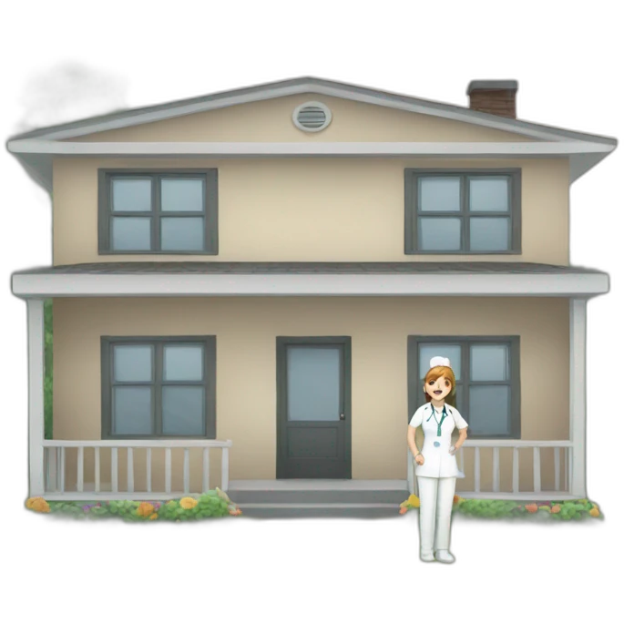Nurse home emoji
