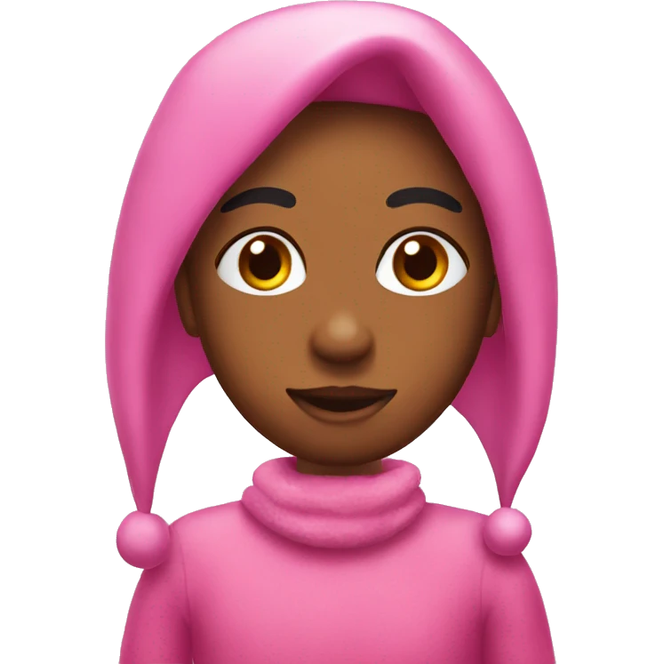 Pink Christmas emoji