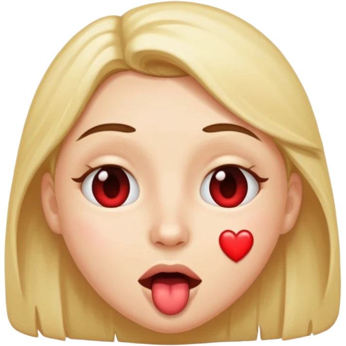 face with heart eyes and drooling mouth, combining expressions of love and desire emoji