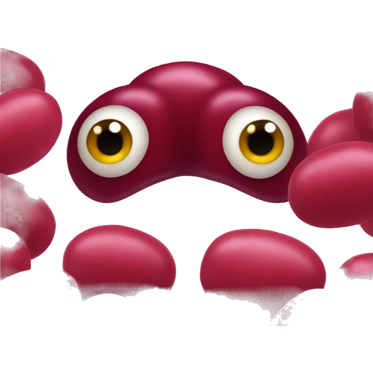 cranberry with eyes emoji