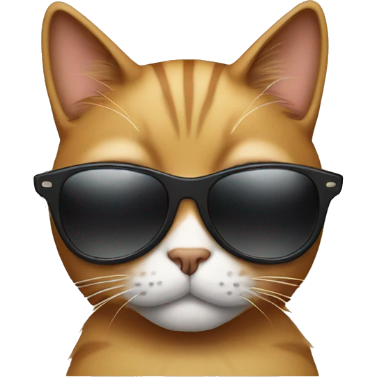 Cat with sunglasses emoji