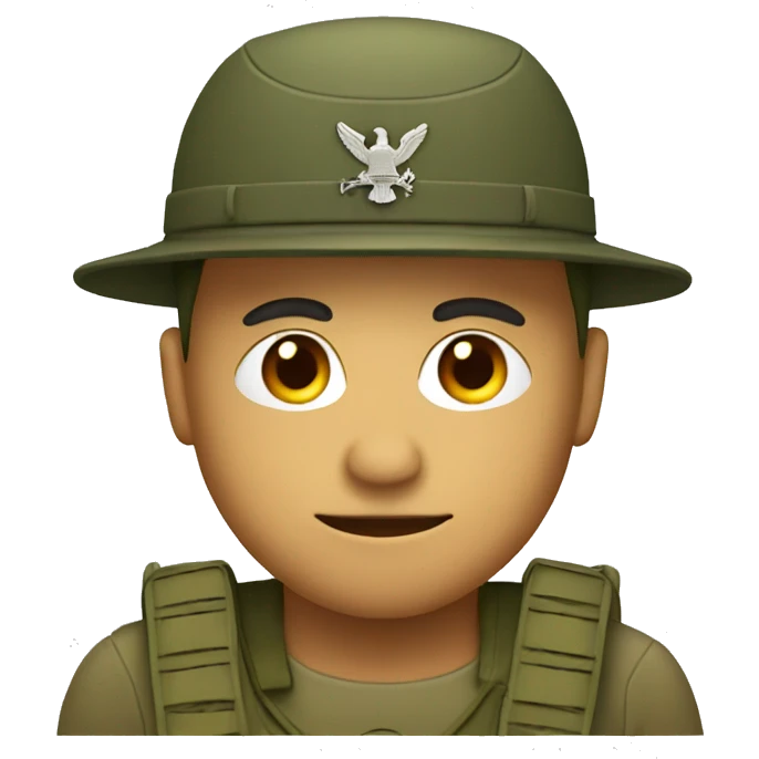 soldier with hat emoji