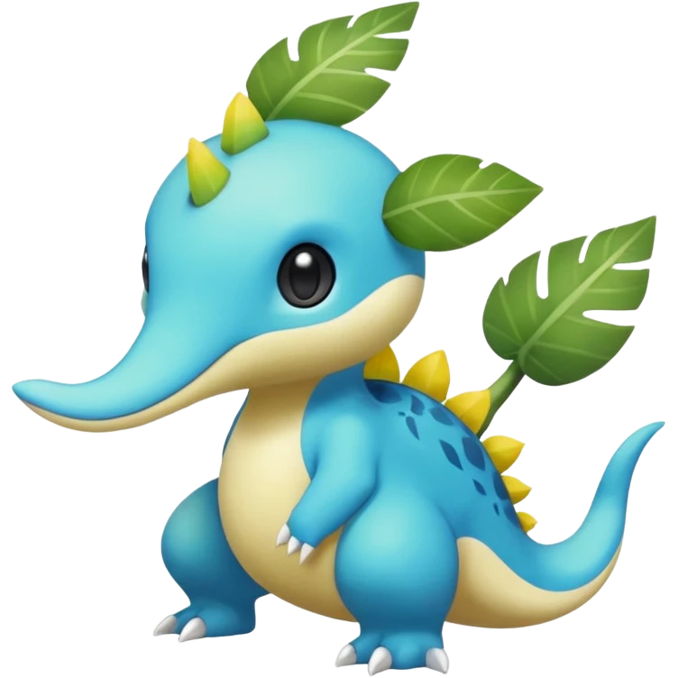 Elemental Exotic Tropical Celestial Sparky Fierce Viney Vinal Dusky Aurorus-Amaura-Auroras-Pokémon-Fakémon-creature emoji