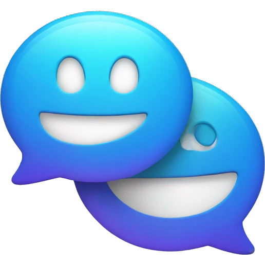 Two chat bubbles emoji