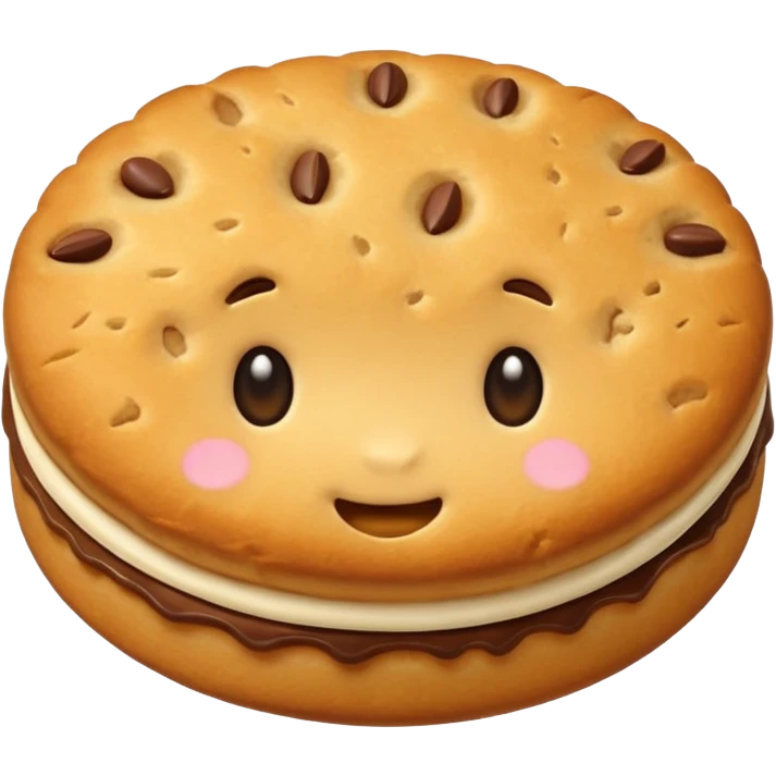 cute biscuit no cream emoji