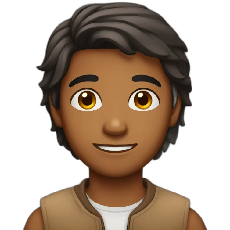 brown teenage indian boy emoji