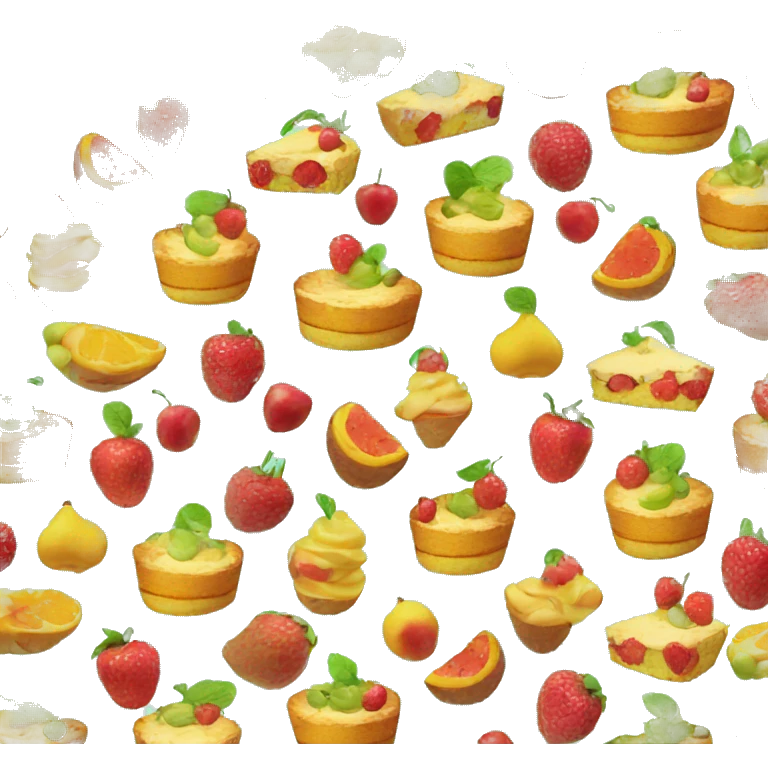 cake made of fruit emoji