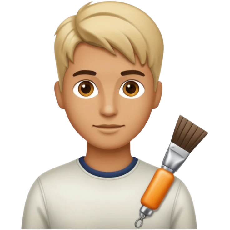 hairstylist with casual clothes emoji