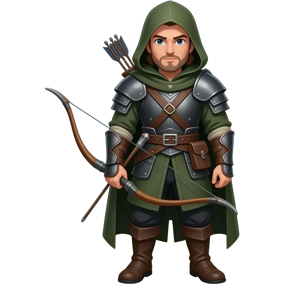 A medieval ranger emoji