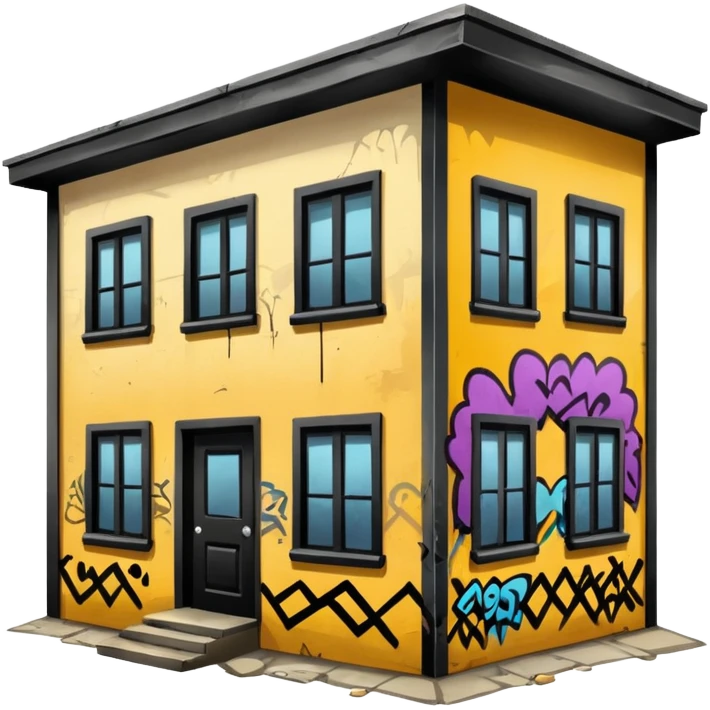 Abandoned building trap house emoji