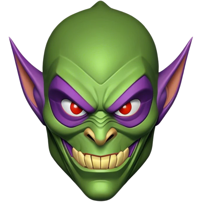 green goblin mask from spider-man  emoji