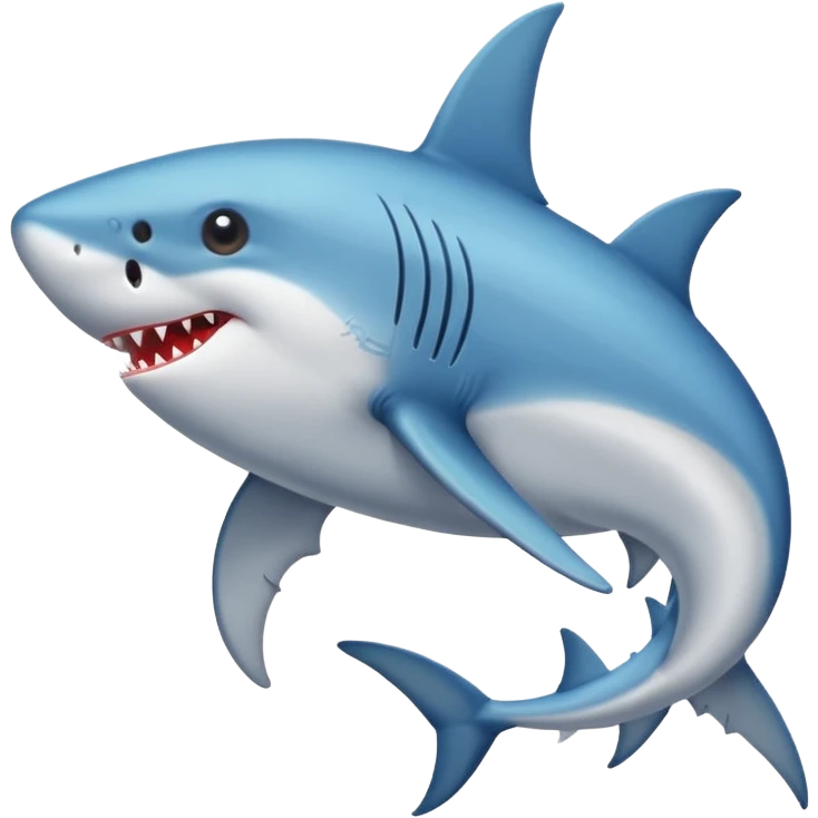 crea un tiburón con patas  emoji