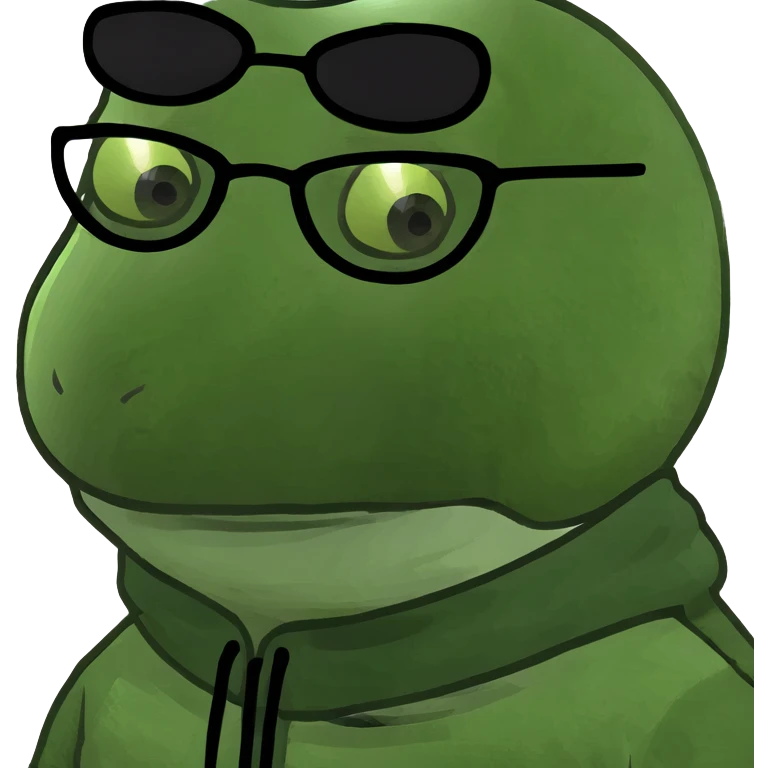 A nerd emoji wearing a ski mask emoji
