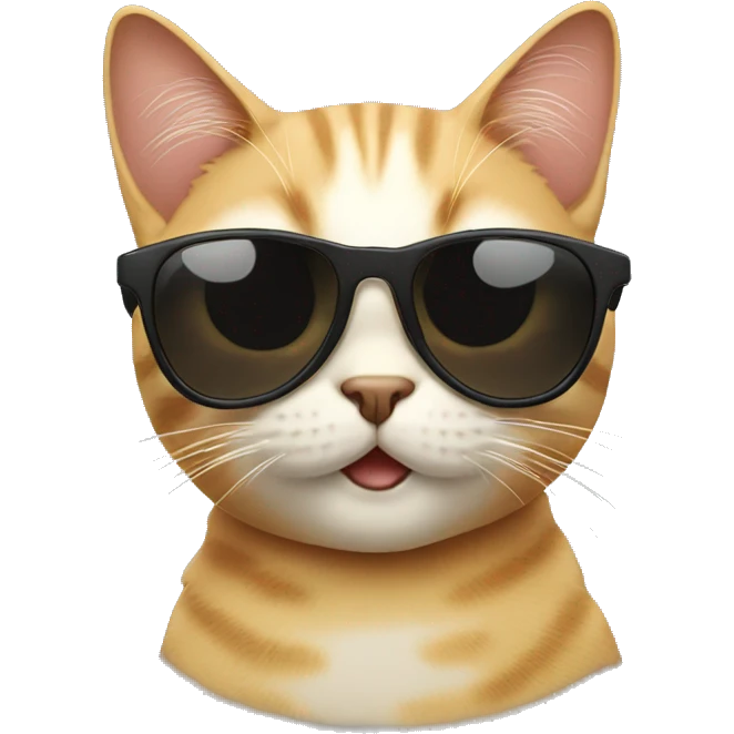 Cat with sunglasses emoji