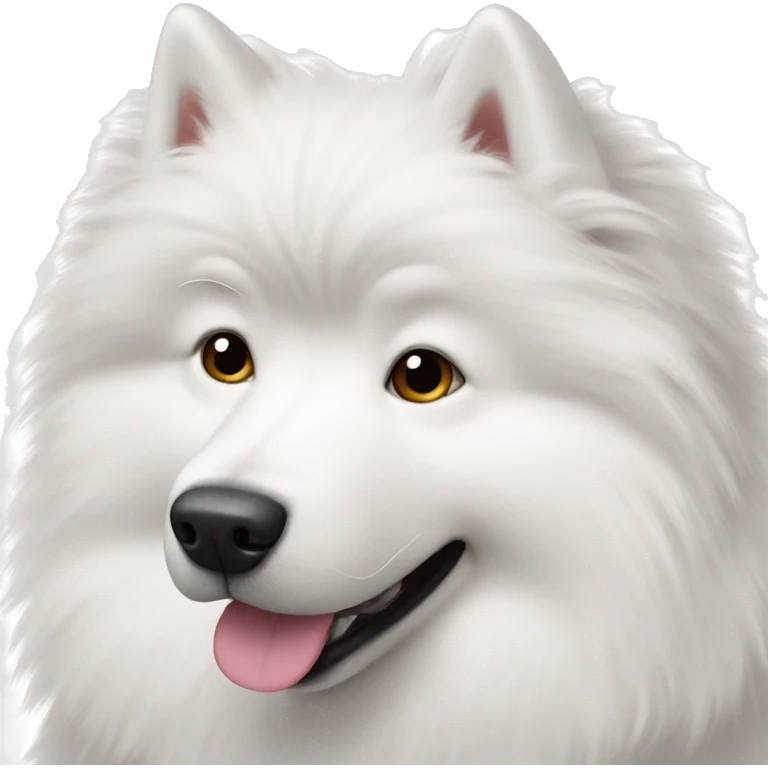 Fluffy Samoyed dog emoji