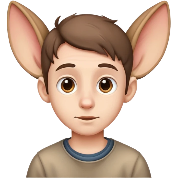 Парень большие уши   emoji