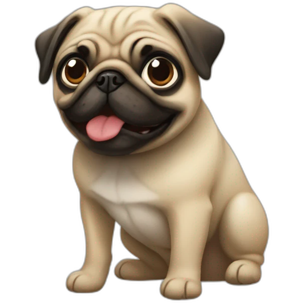 Perro pug emoji