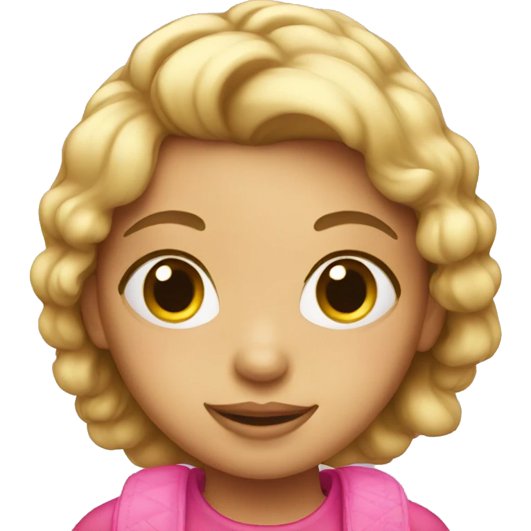 Girl with pink purse emoji
