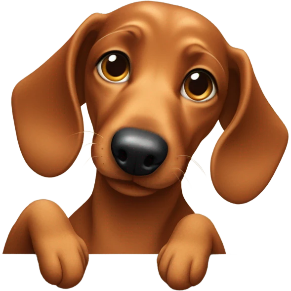 Dachshund love emoji