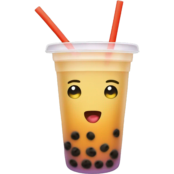 Fruit boba tea  emoji