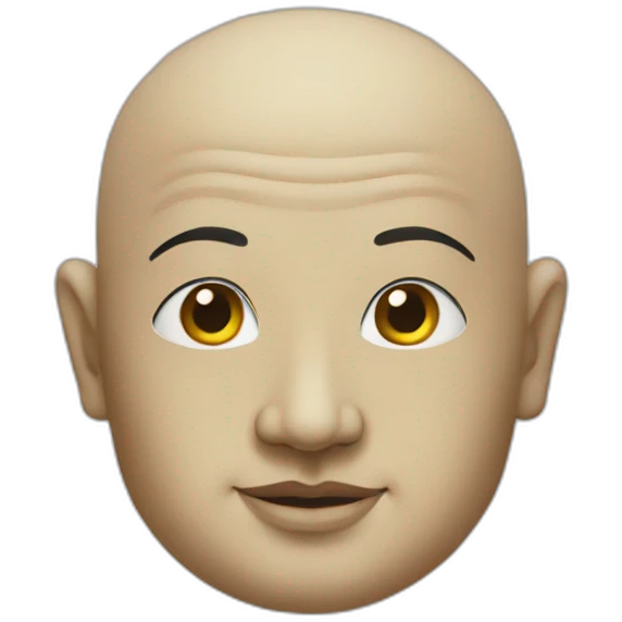 bald buddha emoji