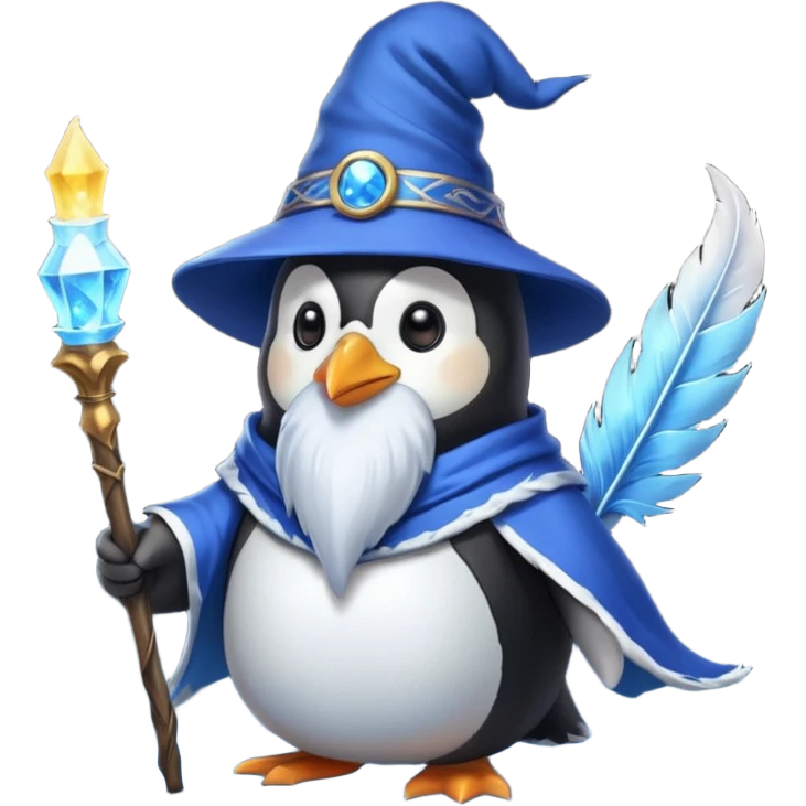Penguin Wizard emoji