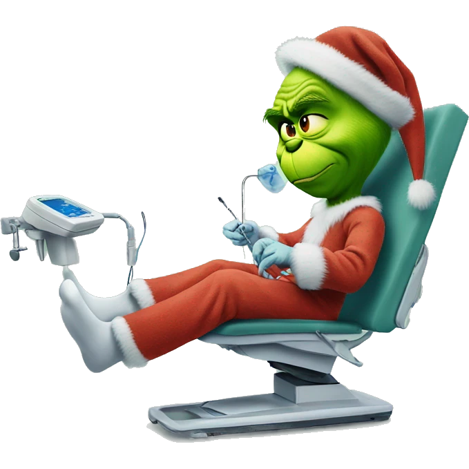 The grinch getting knee surgery emoji