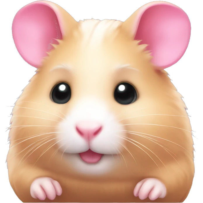 Pink hamster emoji
