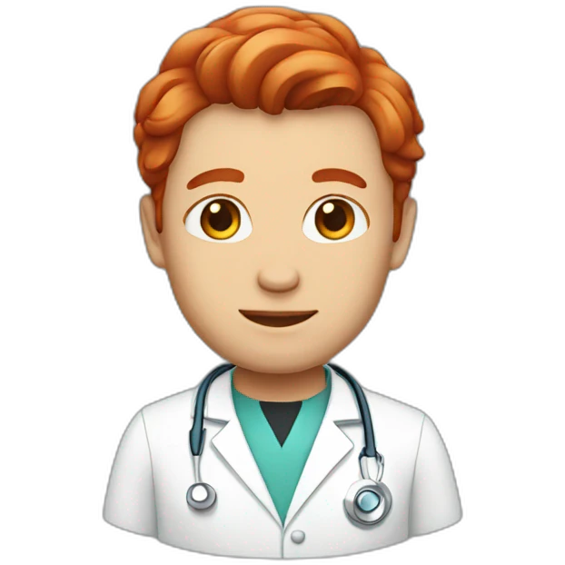 doctor with red hair emoji